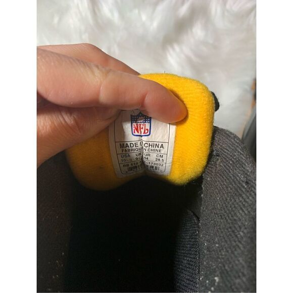 Steelers and NFL sneakers black size 10.5 men’s - Picture 6 of 6